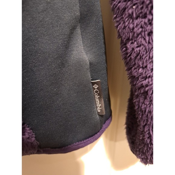 Columbia Sportswear Women's Full Zip Fleece Jacket w/ Side Panel Purple Sz Small - Picture 6 of 9